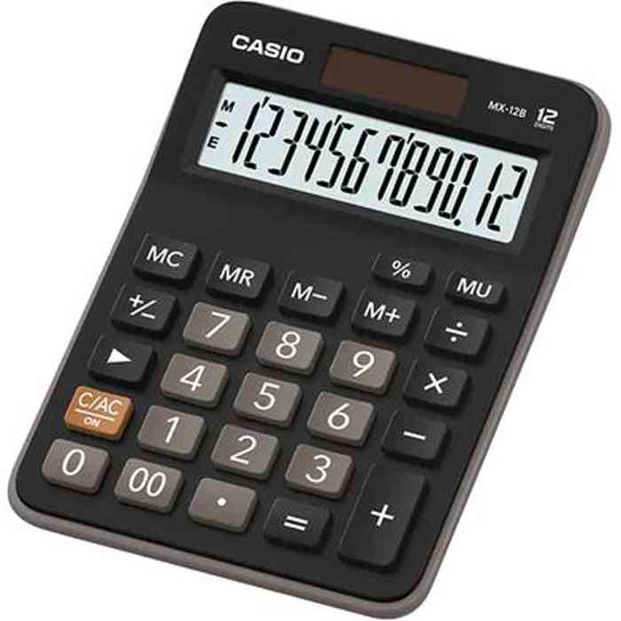 Casio MX-12B-BK 12 Digit Desktop Calculator
